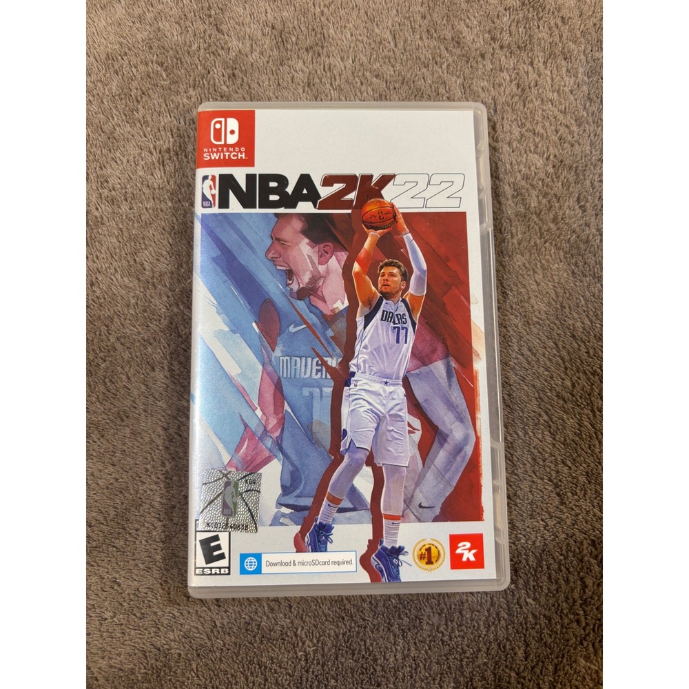 NBA 2K22 Nintendo Switch Video Game Luka Doncic Cover 2K Sports Basketball